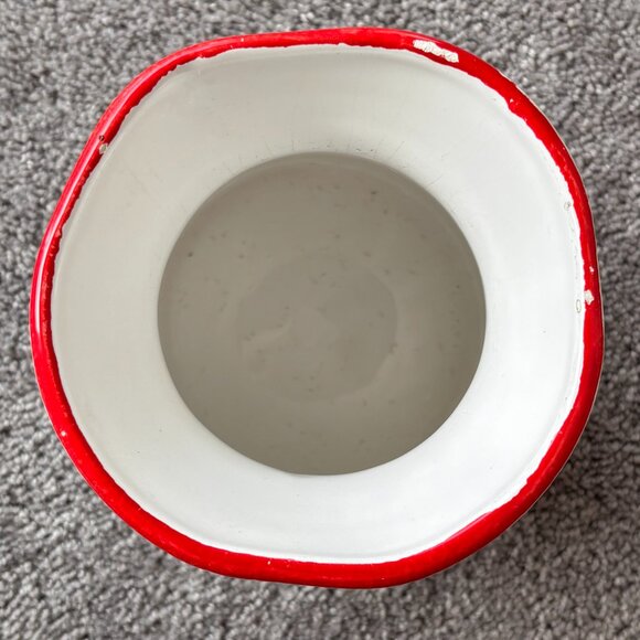 Ceramic Rooster Utensil Holder Vase Made in Italy - Picture 5 of 6